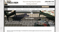 Desktop Screenshot of idahofencesupply.com